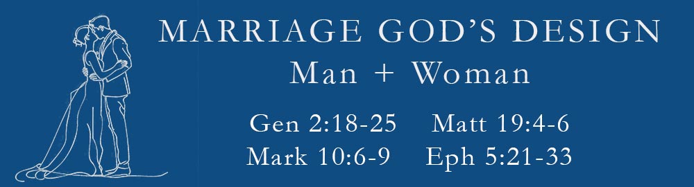 Marriage God's Design Man + Woman